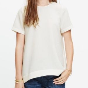 Madewell blouse. Cream. Large. Lightly worn.